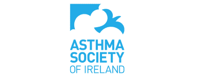 Asthma Society Logo with blue dove and clouds