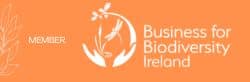 Sustainable Tree Planting Business of the Year 2023 (9) BUSINESS FOR BIODIVERSITY MEMBER LOGO WITH PLANTS AND DRAGONFLY